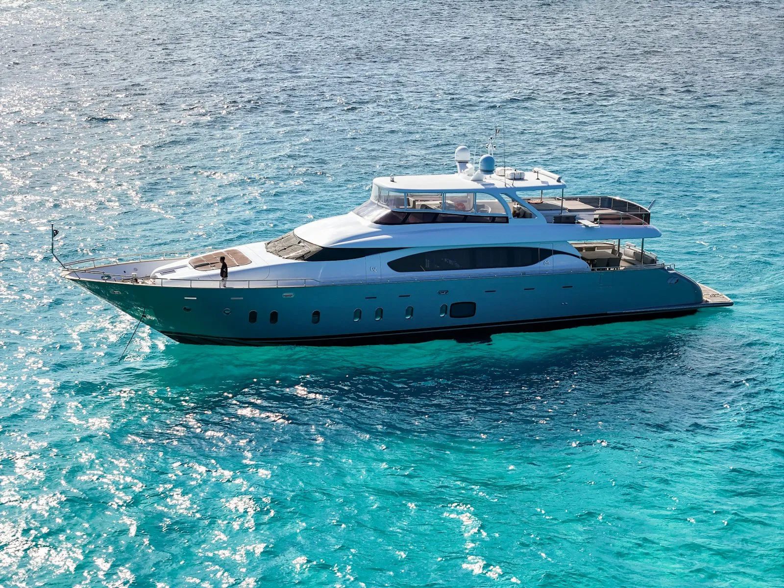 Illustrative flybridge yacht — not the vessel offered